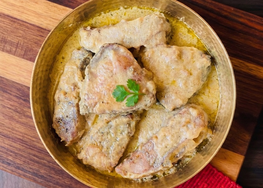 Doi Machh - Bengali fish curry in yogurt cashew gravy