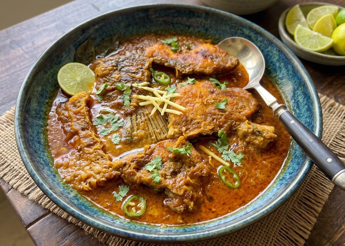 Machher Kalia - Bengali fish curry in onion-tomato gravy