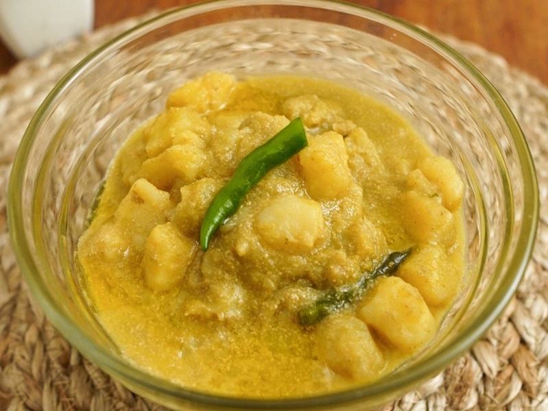 Alu Posto - potatoes in poppy seed paste
